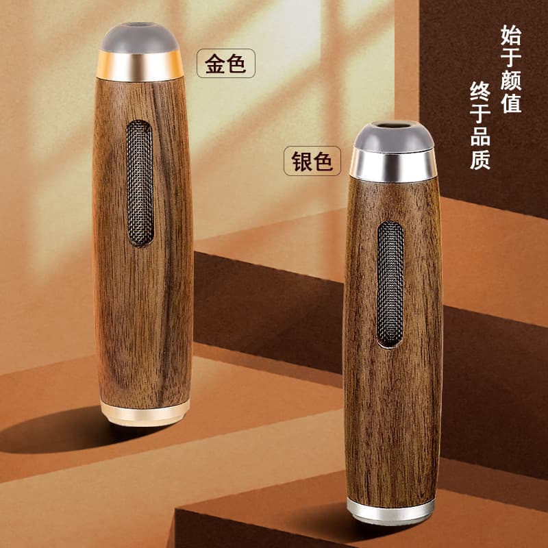 Black walnut car-mounted cigarette ash artifact that can be carried with you for travel, lazy cigarette holder, portable mobile ashtray, free of bombs