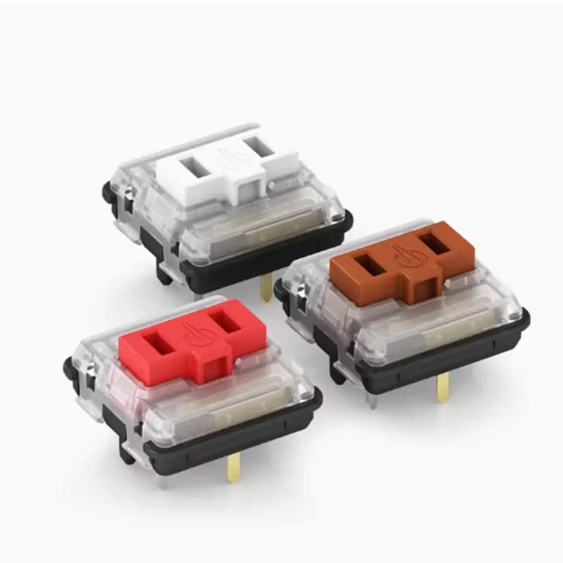 Kaihua Kailh 1350 Chocolate Low Profile Mechanical Keyboard Switch, Self-Replacement Switch Accessories, Black, Brown, Blue Switch