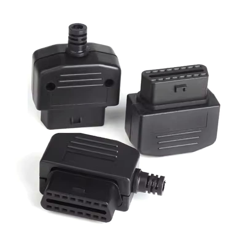 Automotive OBD2 Female Diagnostic Connector OBD Plug OBD2 Housing Assembly Side Exit
