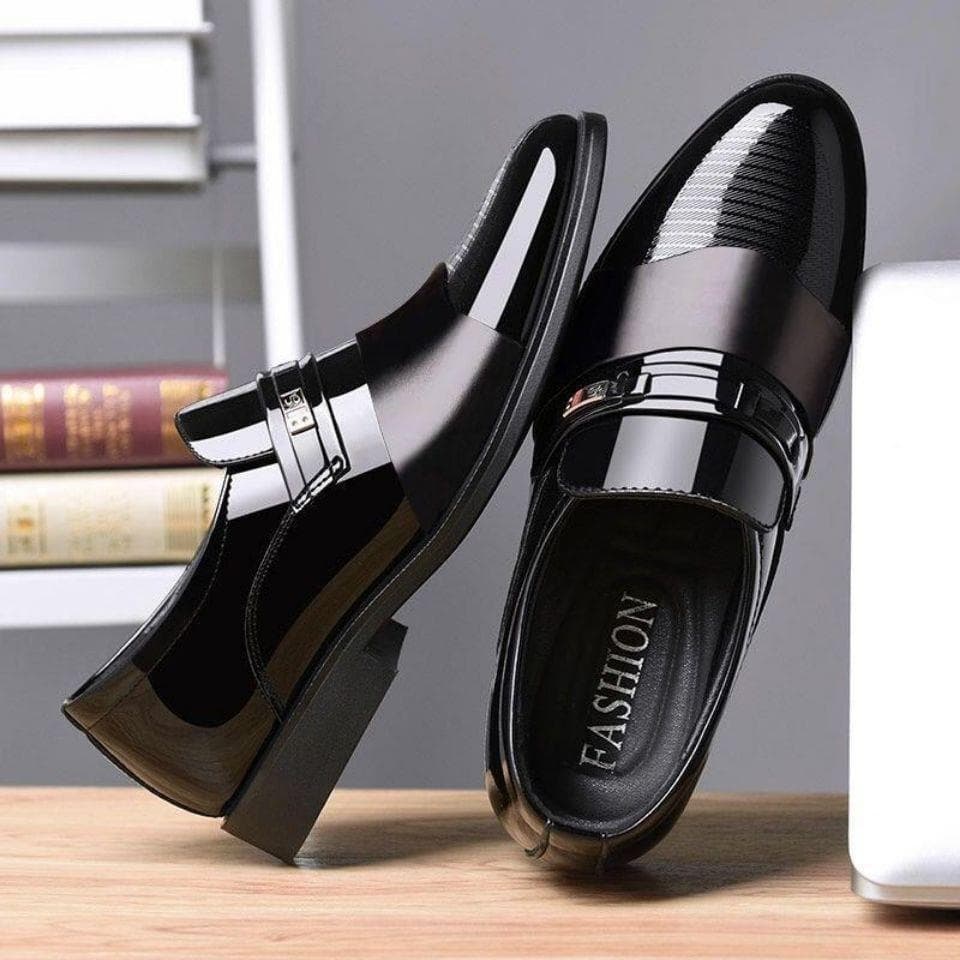 New Style Men's Formal Business Casual Fashionable Simple Shoes One Step Lazy Shoes One Piece Agency Shoes Polyamide Material