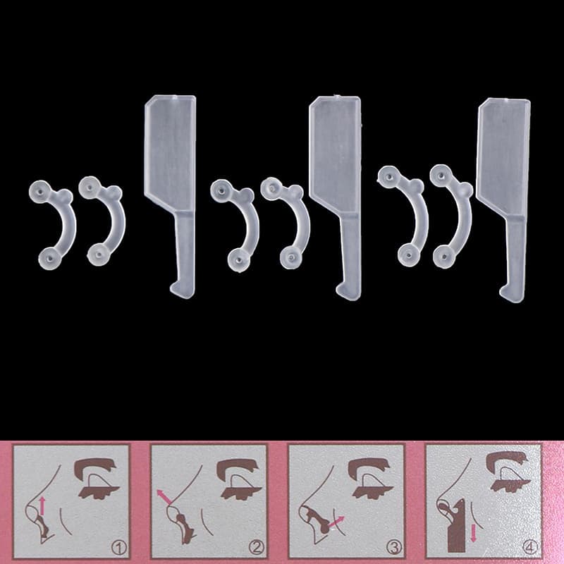 Cross-border white 3D nose clip, nose bridge heightening device, nose bridge clip, nose beauty device