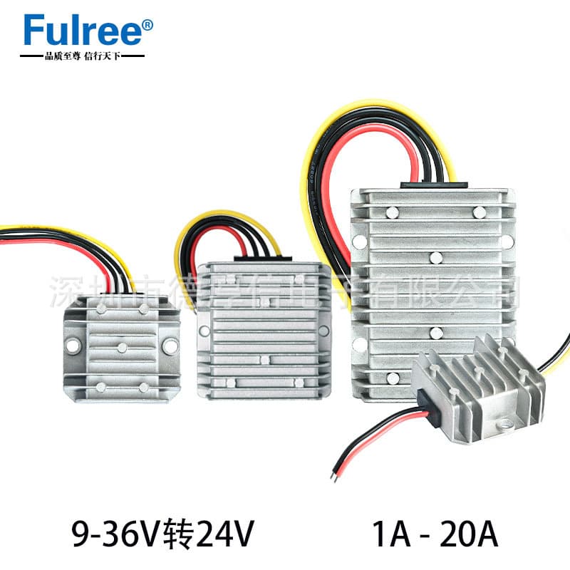 24V to 24V Regulator, Buck-Boost 24V Power Module, 9-36V to 24V Waterproof Step-Down