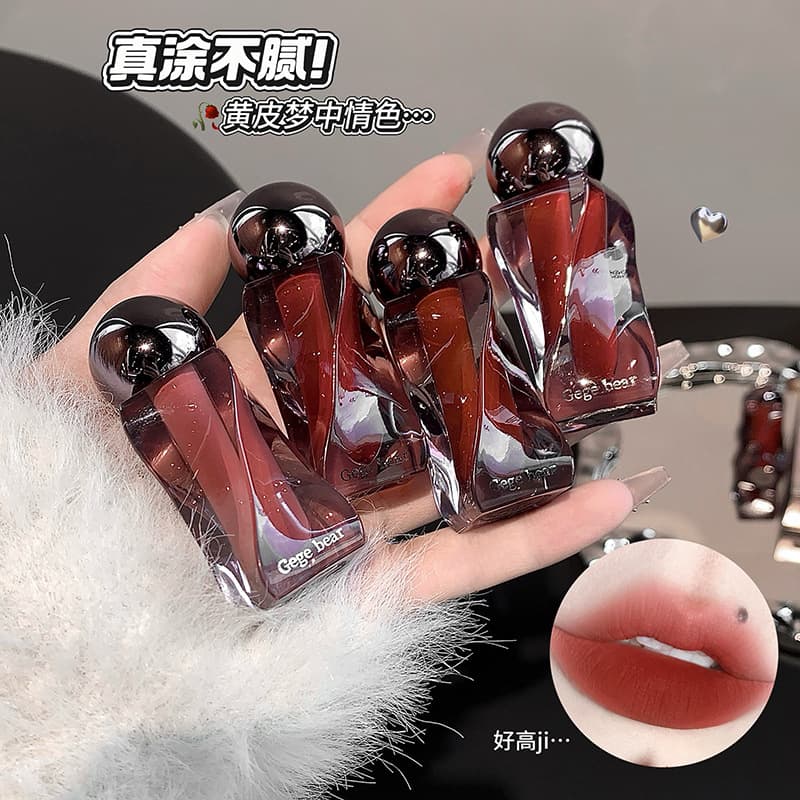 GegeBear Soft Matte Mousse Lip Mud Velvet Matte Fall Winter Lip Glaze Cross-border Beauty Women's Matte Lipstick