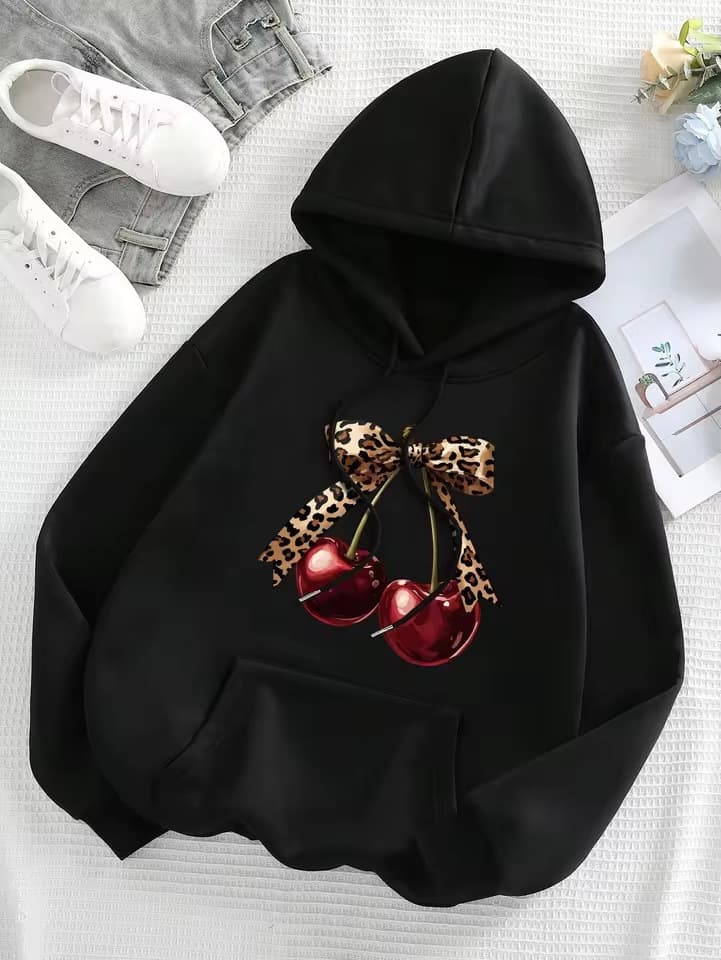 Oversized Stars and Moon Graphic Hoodie Long Sleeve Tops Fall/Winter 2025 Sweatshirts Hip Hop Apparel