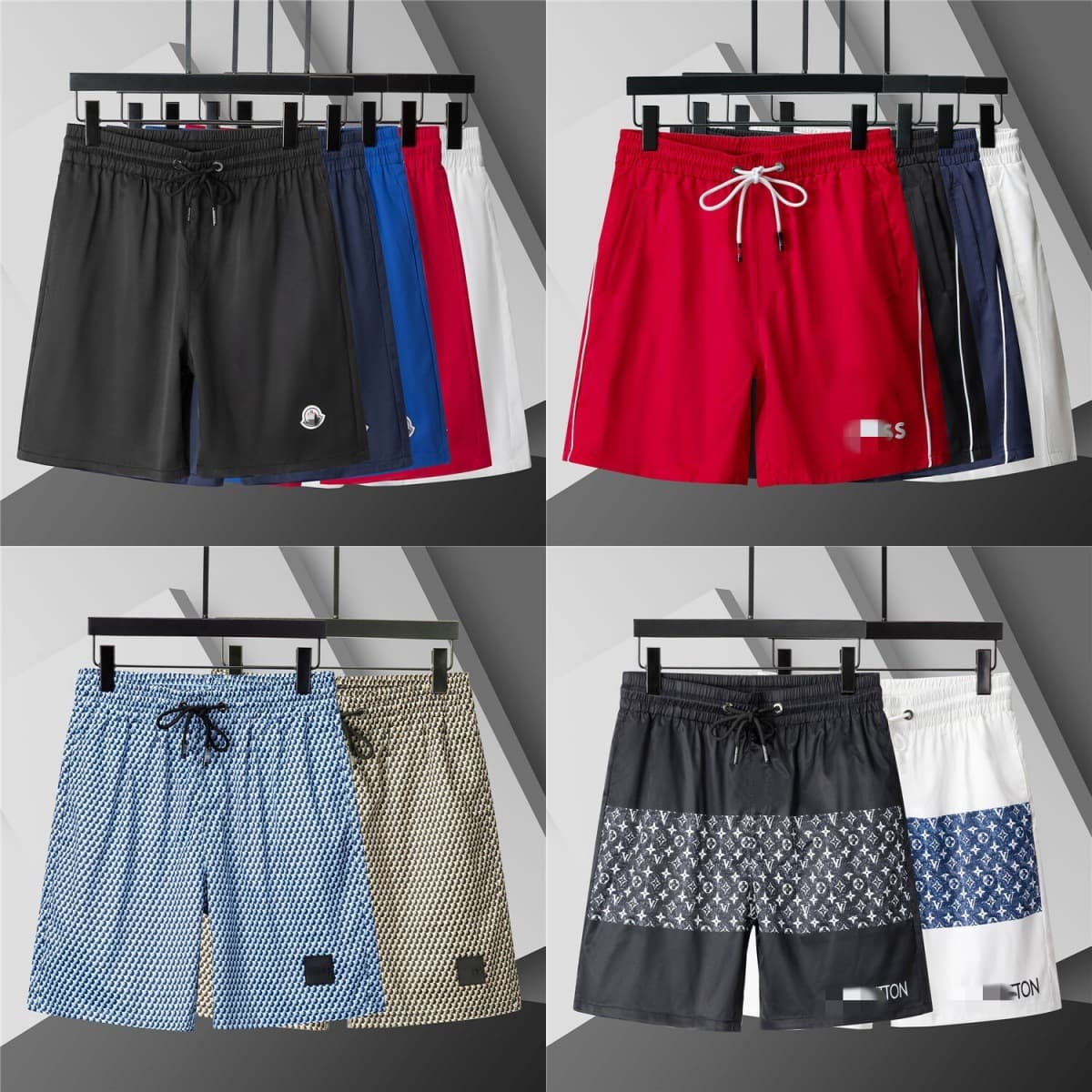Quick-Dry Beach Shorts with Inner Mesh, European and American Hot-Selling Style, Summer New Unisex Swim Shorts