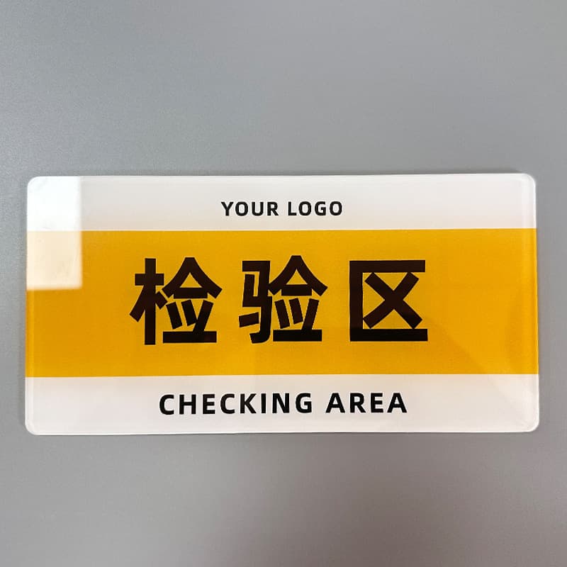Factory Area Sign, Hotel Door Sign, Warehouse Department Sign, Custom with Adhesive Backing, Double-Sided, Free Design