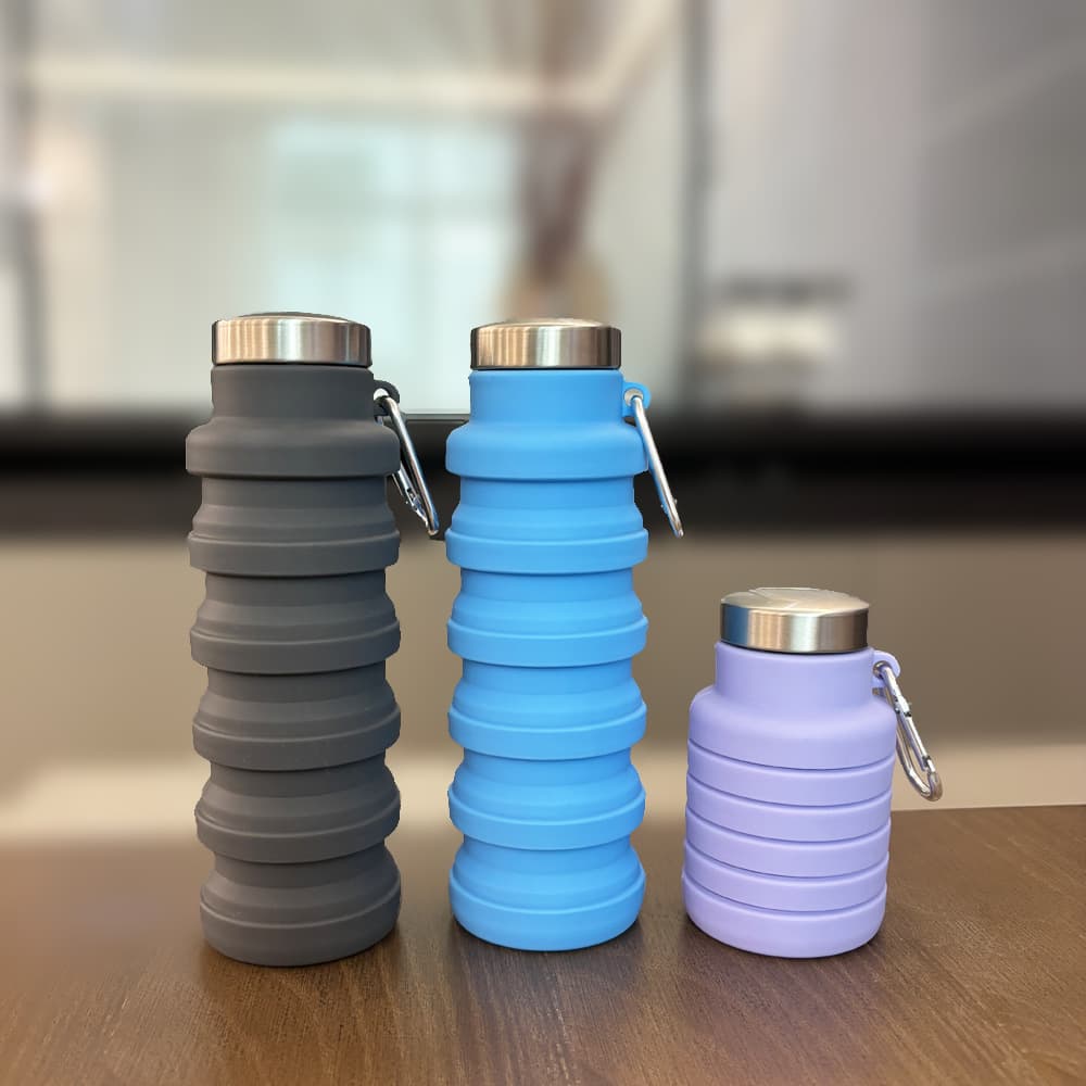 Foldable Silicone Beverage Water Bottle Outdoor Cycling Sport Portable Mini Capacity Children's Retractable Cup Coca-Cola Bottle