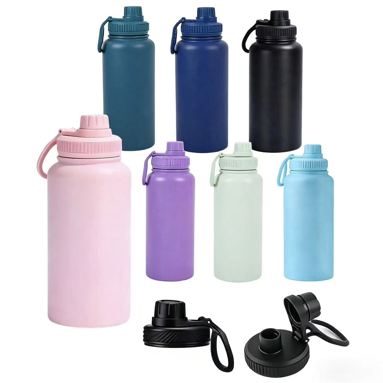 Cross-border Exclusive Powder-Coated 304 Stainless Steel Insulated Bottle Outdoor Portable Travel Flask Multi-Capacity Space Bottle
