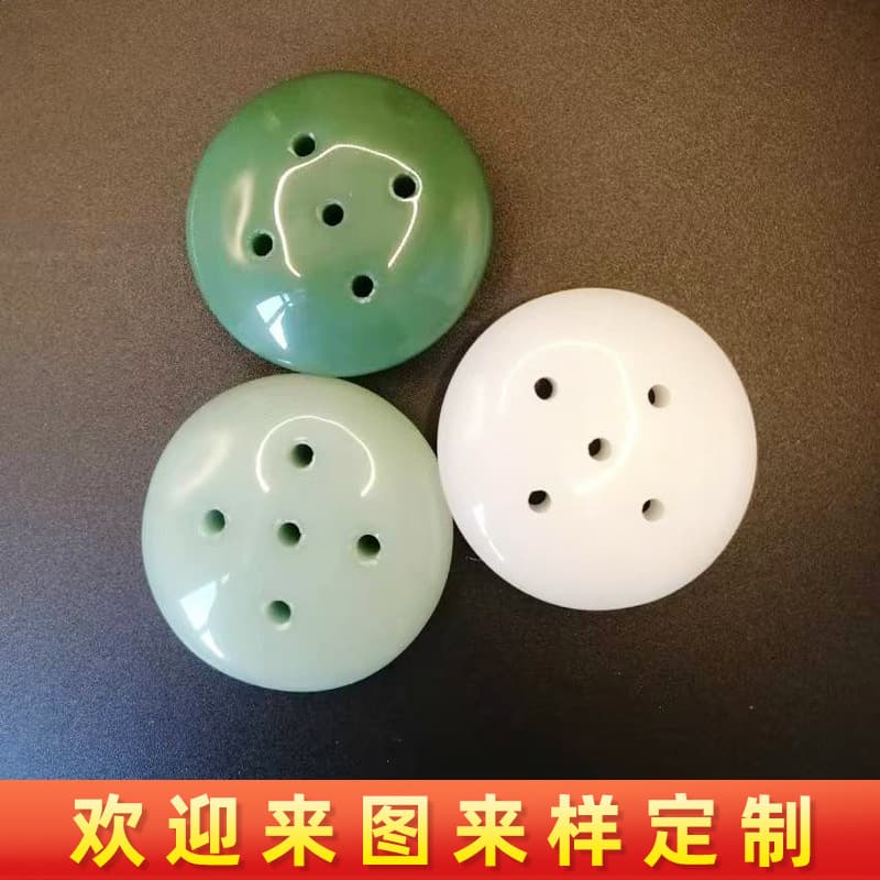 Dark Green Crystal Glass Jade Moxibustion Stick Lid, Scraping Board Accessories, Moxibustion Cover Beauty Moxibustion Stick Accessories