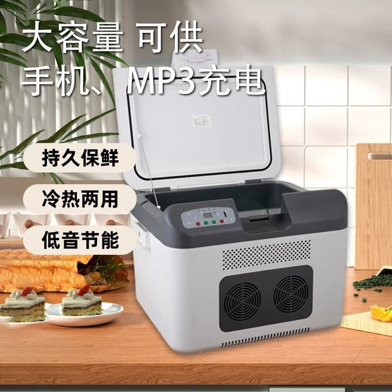 Car Fridge Dormitory Milk Mini Freezer Home Small Fridge Cosmetic Skincare Semiconductor 26L