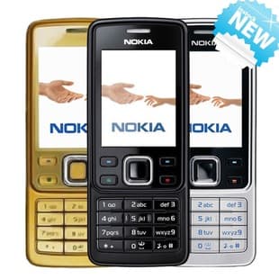 Cross-border Mobile Phone 6300 GSM 2G Mobile Phone for Export, Russian/English Keypad Feature Phone Wholesale