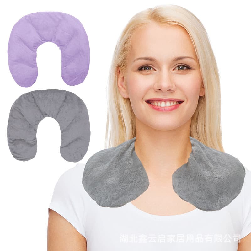 Amazon hot-selling microwave heating neck wrap aromatherapy neck heat therapy relieves shoulder and neck pain customizable