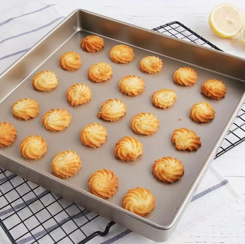 Traditional Square Plate Snowflake Butter Cloth Oven Baking Nougat Cookie Multifunctional Mold Cake Home Baking