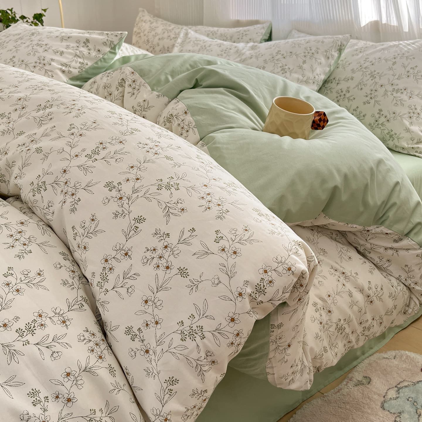 Cotton 100 pure cotton bed four-piece set 2026 new bed sheets, quilt cover, fitted sheet three-piece set student dormitory bedding 4