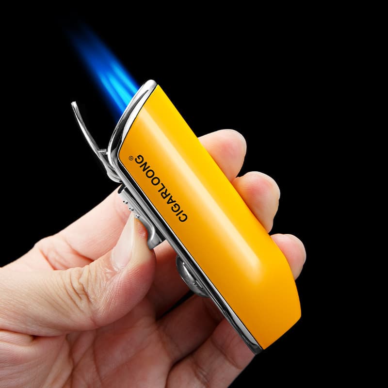 CIGARLOONG Cigar Lighter Windproof Jet Flame Metal Creative Portable Cigar Lighter