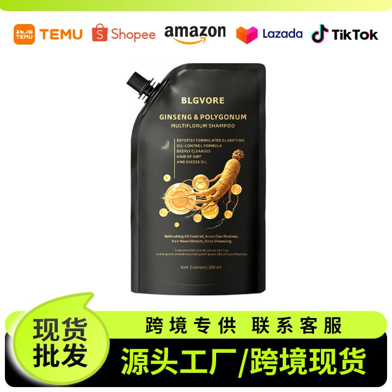 Cross-border Bestseller Ginseng and Polygonum Multiflorum Shampoo