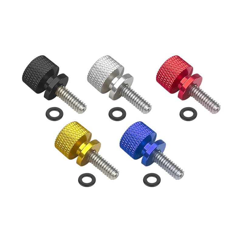 Motorcycle Modification CNC Screws Harley Seat Screws 6mm Round Seat Screw Washer Quick Release Screws
