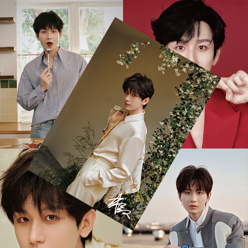 Cheng Yi Poster, HD Art Paper, Set of 8, Celebrity Merchandise Signed Photo, Dorm Wall Sticker Decorative Art