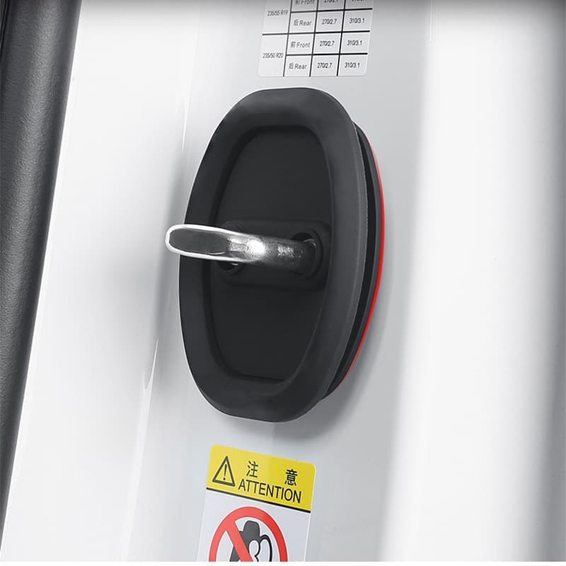 Silicone Door Lock Protector Cover, Car Door Lock Shock Absorbing Cushion Pad, Thickened Anti-Collision Sticker, Full Protection Universal