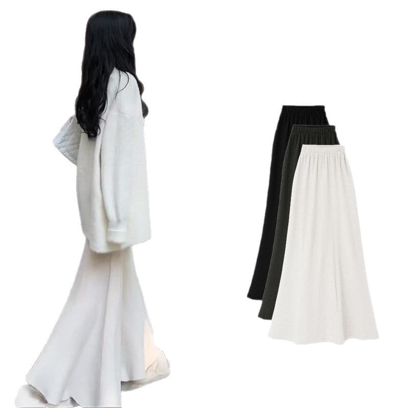 2026 Black Fishtail Skirt for Women Spring Summer French Style Bodycon Slim Fit Elegant Mid-Length High-Waist A-Line Skirt