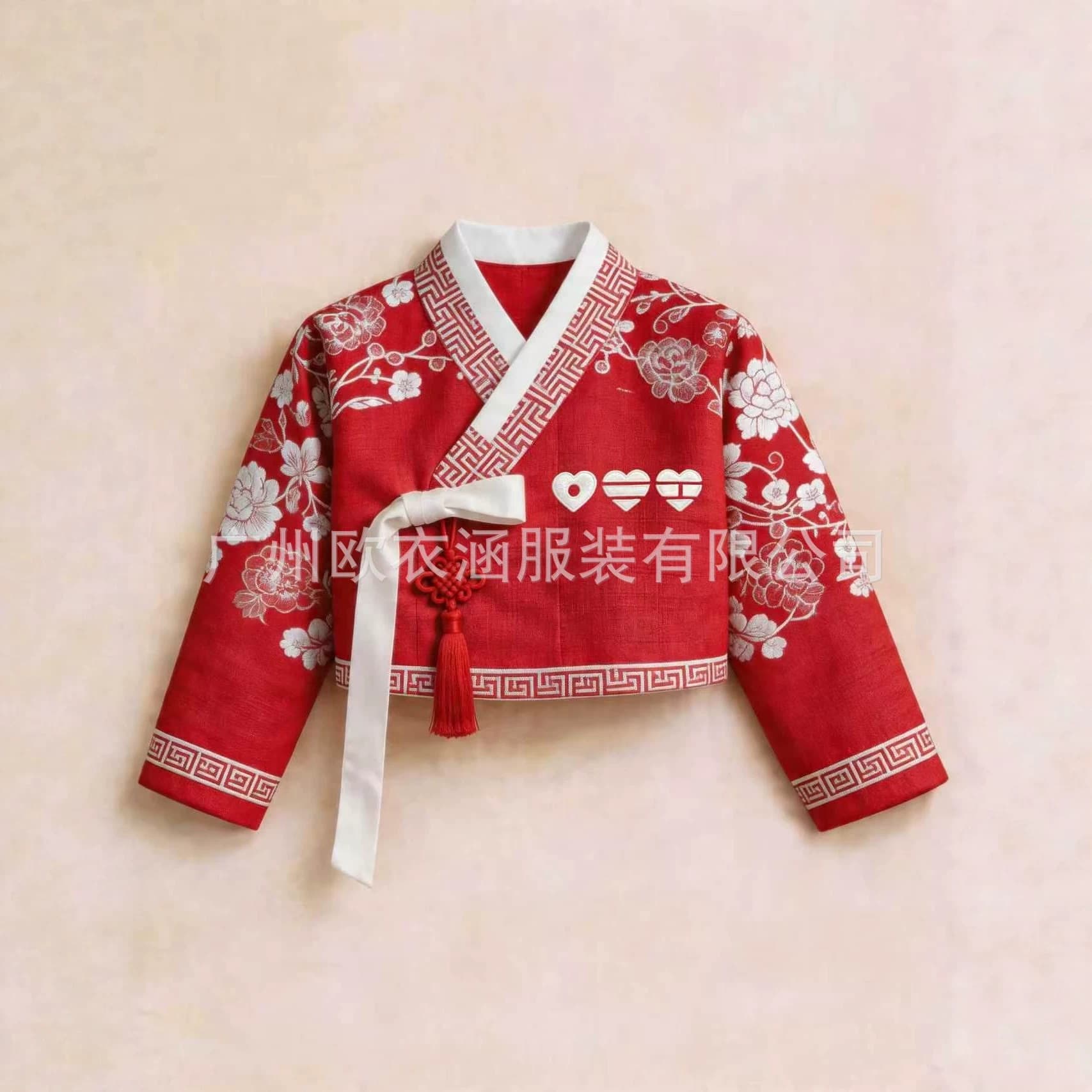 Source factory ready-made 2026 spring and autumn BTS concert-inspired fringed hanbok tops as shown in the picture