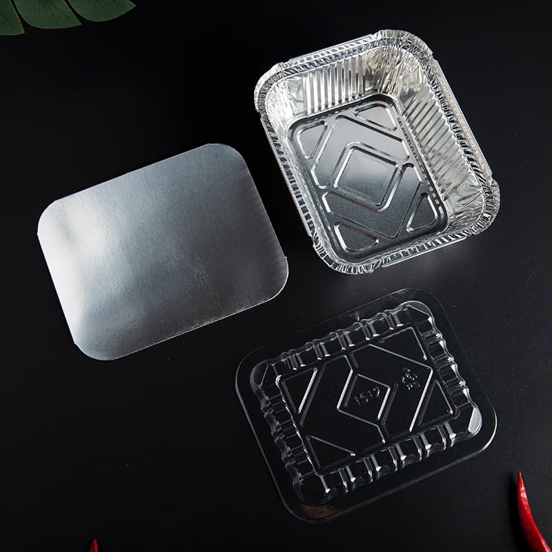 Disposable food containers, aluminum foil boxes for barbecue takeout, fast food rice containers, and late-night snack foil bowls