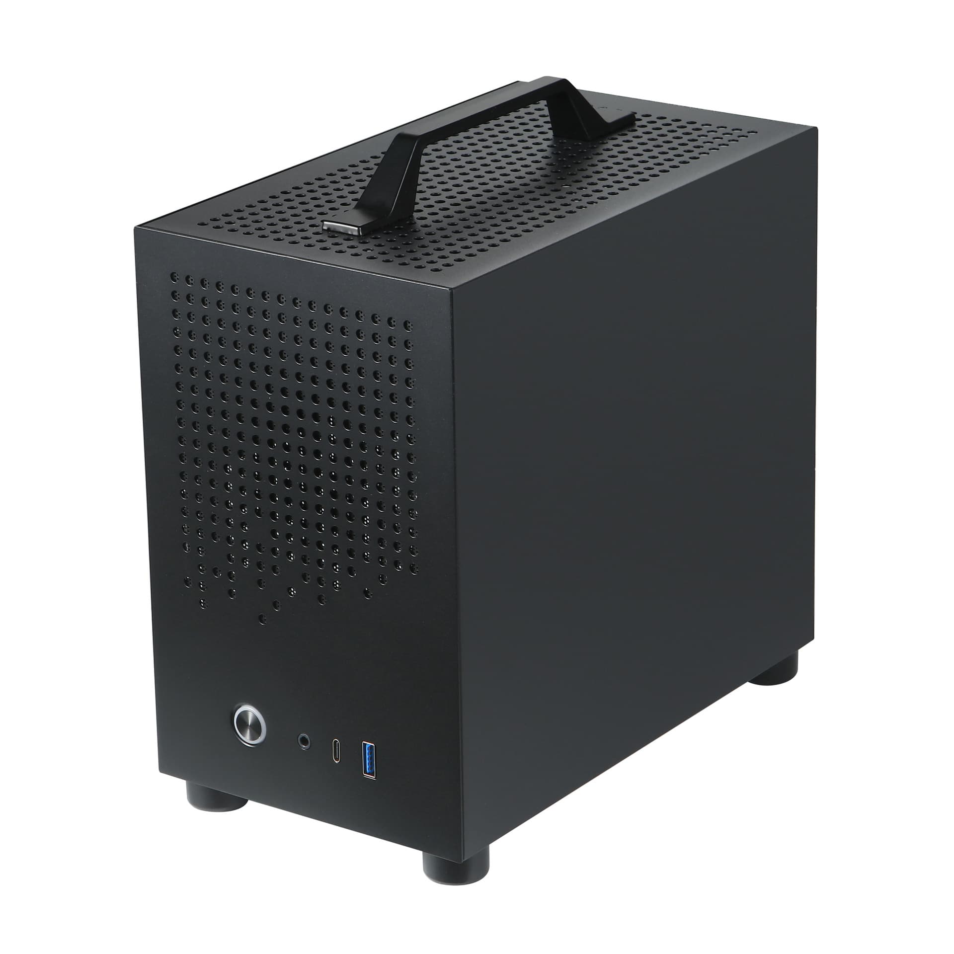 SKTC A17 SGCC Portable Desktop Computer Mini Case Supports SFX Power Supply ITX Motherboard 21cm Graphics Card