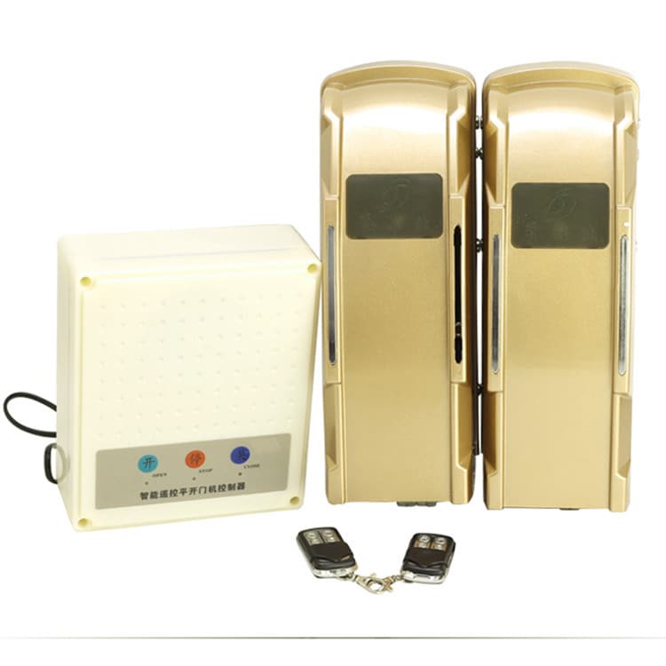 Eight-character swing door opener, courtyard door, villa wrought iron door, single open double open motor, electric remote control automatic door opener