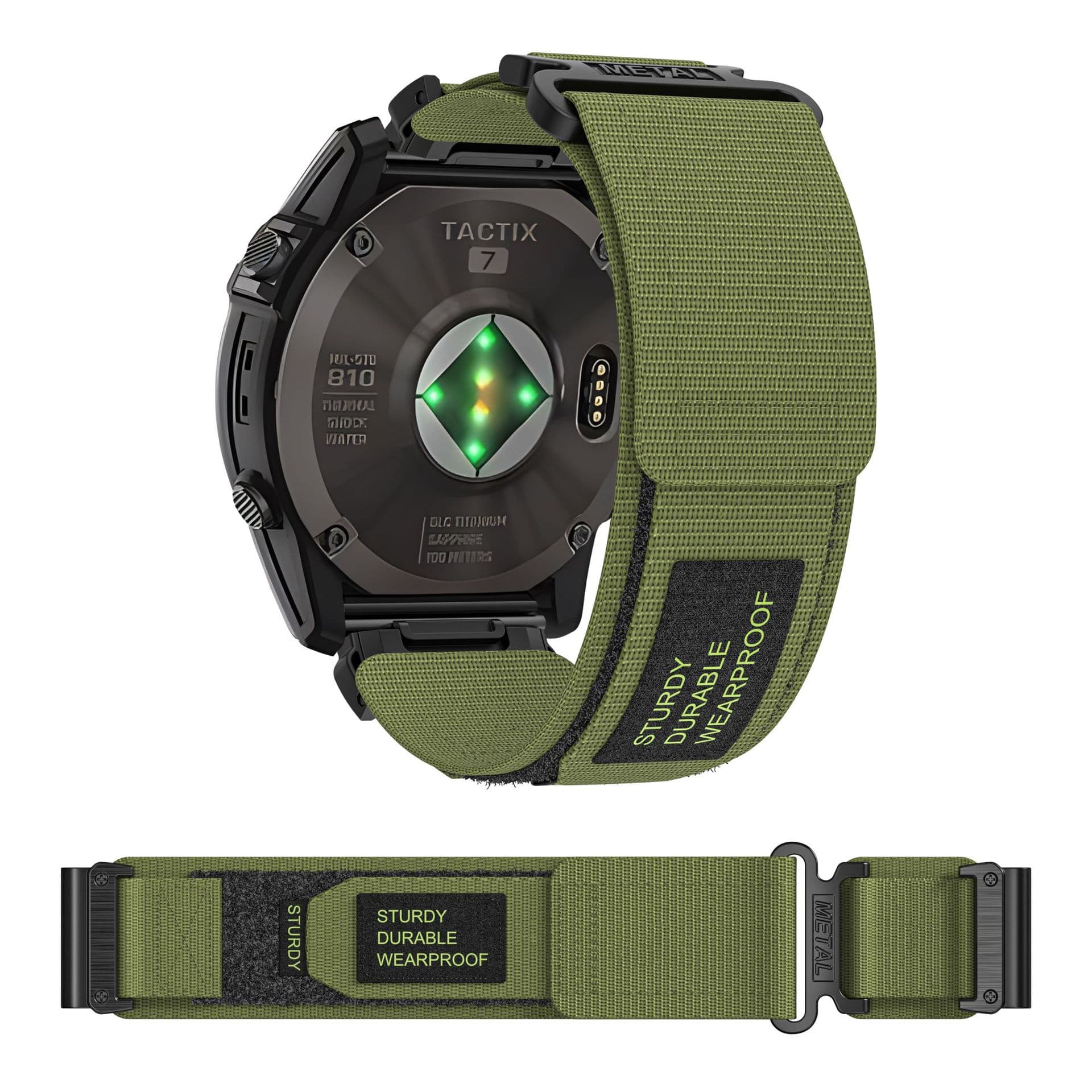 High Mountain Nylon Magic Loop Watchband for Garmin Sports Watches Fashionable Adjustable Strap with 22mm And 26mm Interface