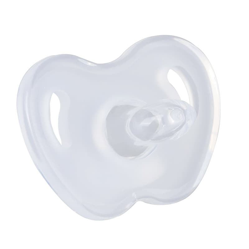 All Silicone Baby Pacifier, Dual-Color Liquid Silicone Sleep Soother Pacifier for Infants