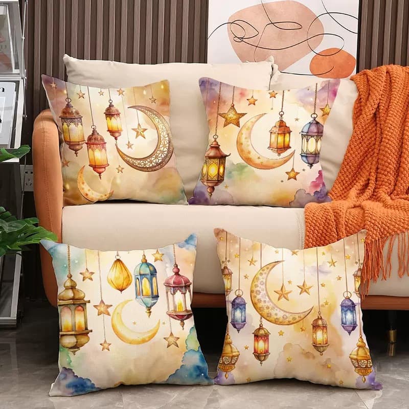 New Cross-Border Gold Moon Gift Throw Pillow Cover Amazon Ambience Home Decor Sofa Cushion Pillow Case