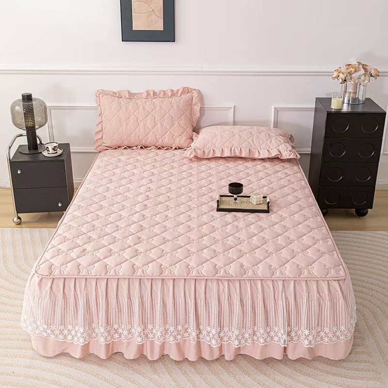 Class A Waterproof Mattress Protector Fitted Sheet Single Piece Mattress Cover with Cotton Summer Thick Fully Enclosed Dustproof Cover