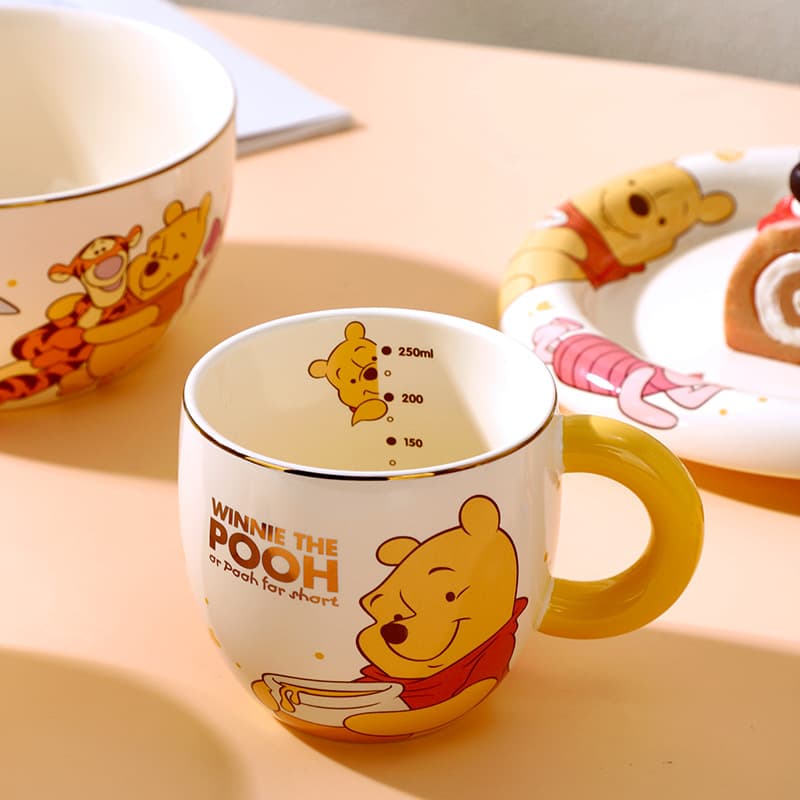 Authentic Pooh cup light luxury Stitch strawberry Winnie the Pooh Qiyuan cup high-looking drinking water home office new product