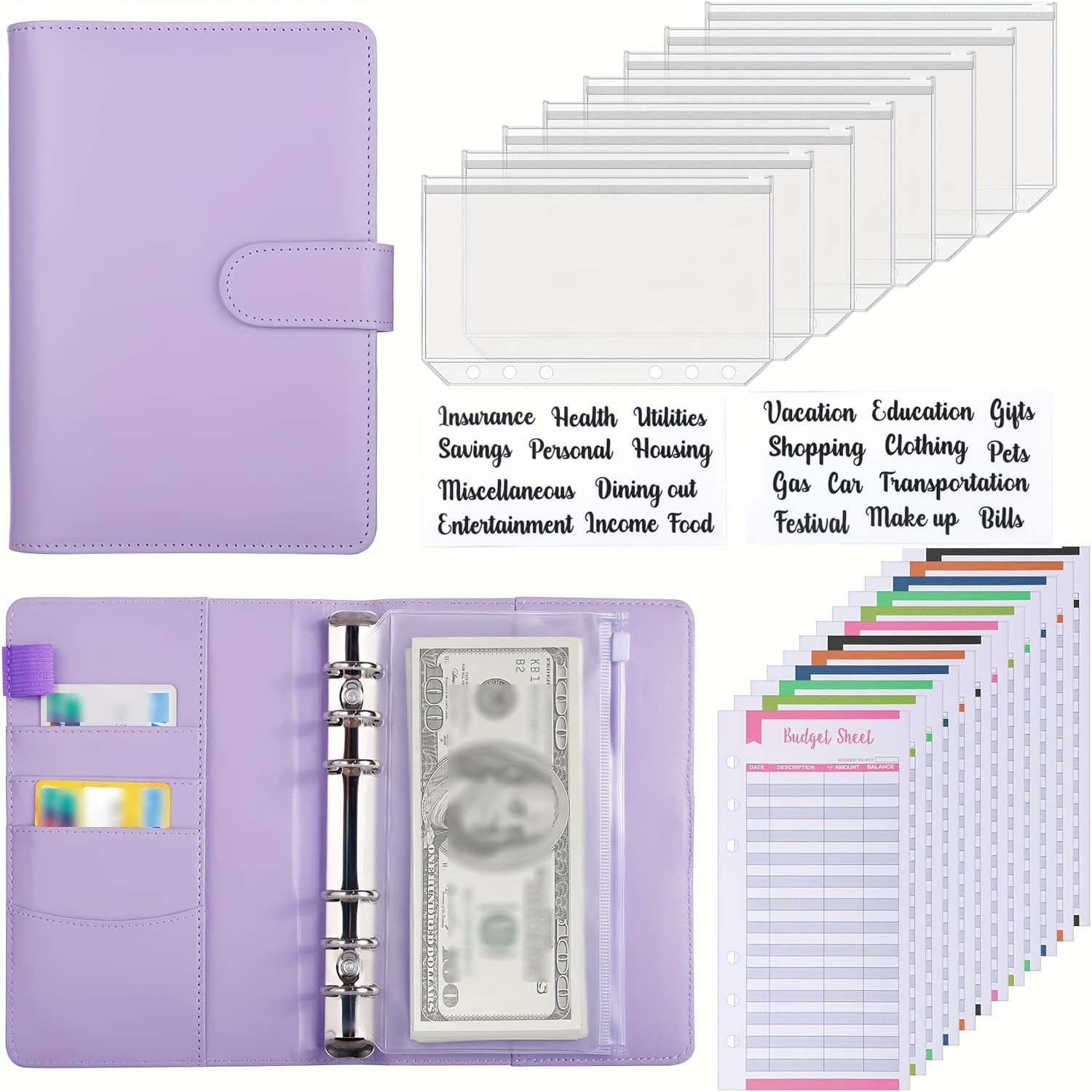 TEMU Cross-border A6 Loose-leaf Deposit Handbook Financial Planning Cash Budget Save Money Saving Challenge Notebook
