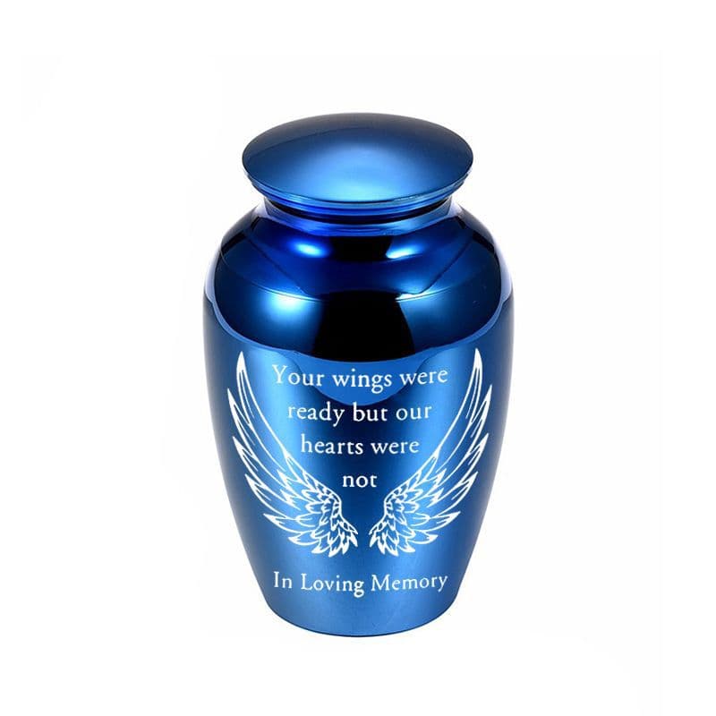 Export Europe & America Ash Pot Direct Sales Pet Ash Container Angel Wing Cremation Urn Funeral Memorial