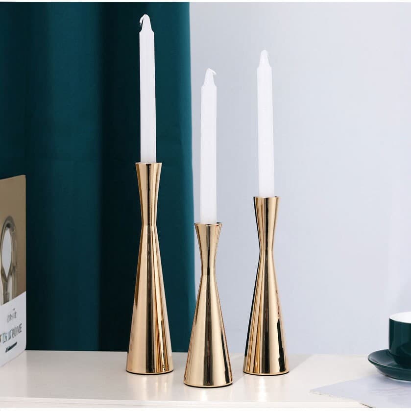 Nordic style metal candlestick creative ornaments home table decoration romantic candlelight dinner ornaments cross-border best-selling model