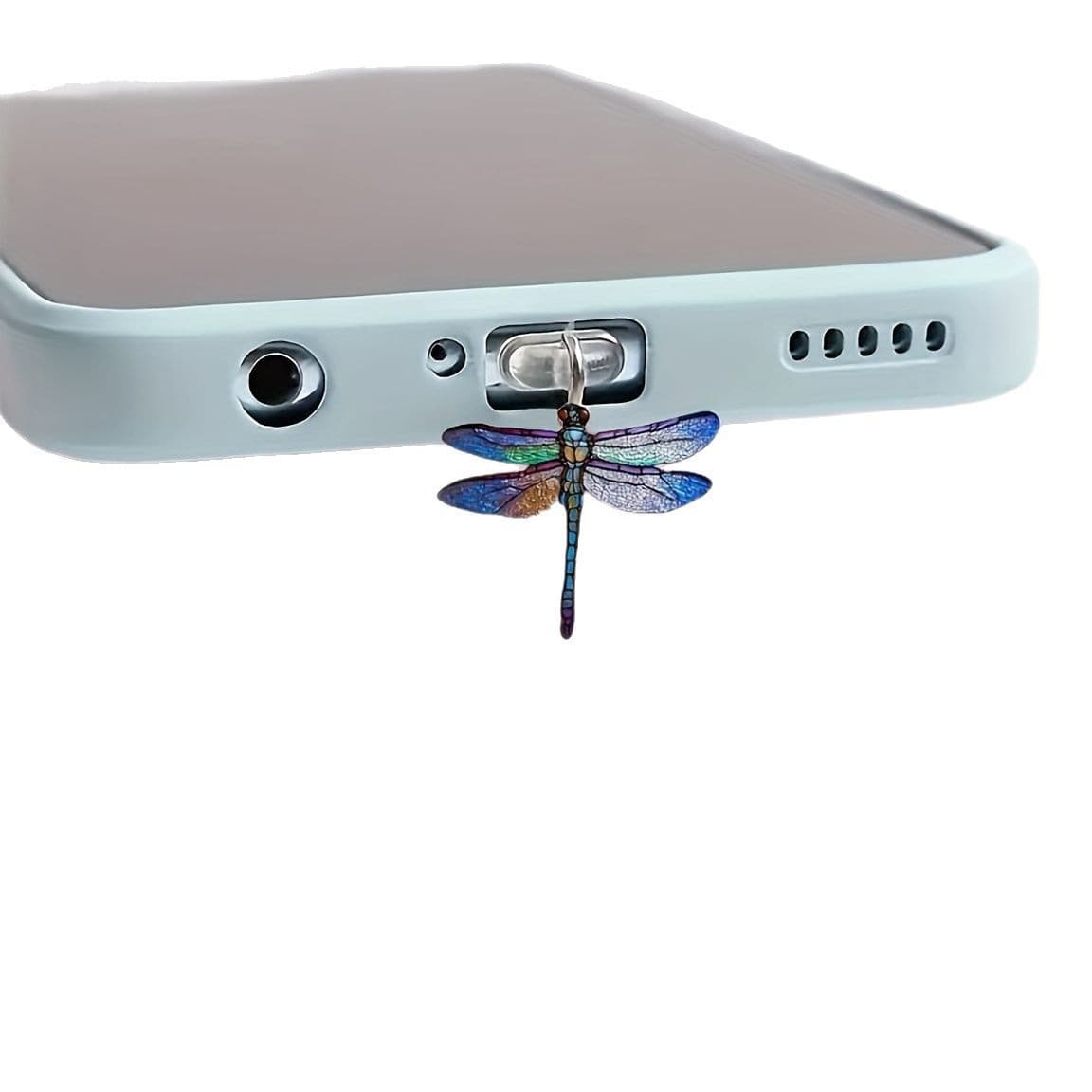 Cross-border Acrylic Dragonfly Phone Dust Plug
