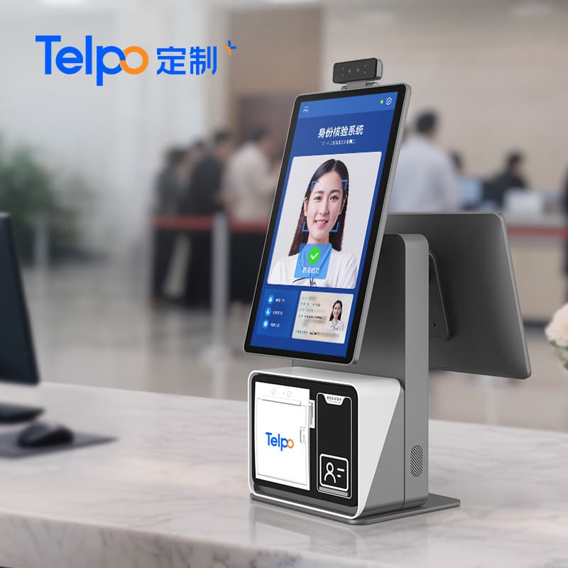 Tianbo Person-Certificate Verification Terminal K2 Self-Service Visitor Registration Machine, Dual-Screen Android Smart Recognition Machine Factory Direct Sales