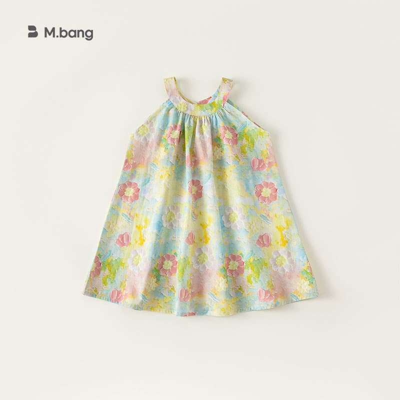 Youbao Children's Clothing Summer New Arrival: Sleeveless Denim Halter Neck Dress for Girls XQ23022
