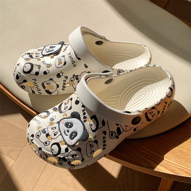 2024 Summer New Women's Soft-Soled Outdoor Sandals With Thick Sole And Head Cover Cute Comfortable PVC Slippers