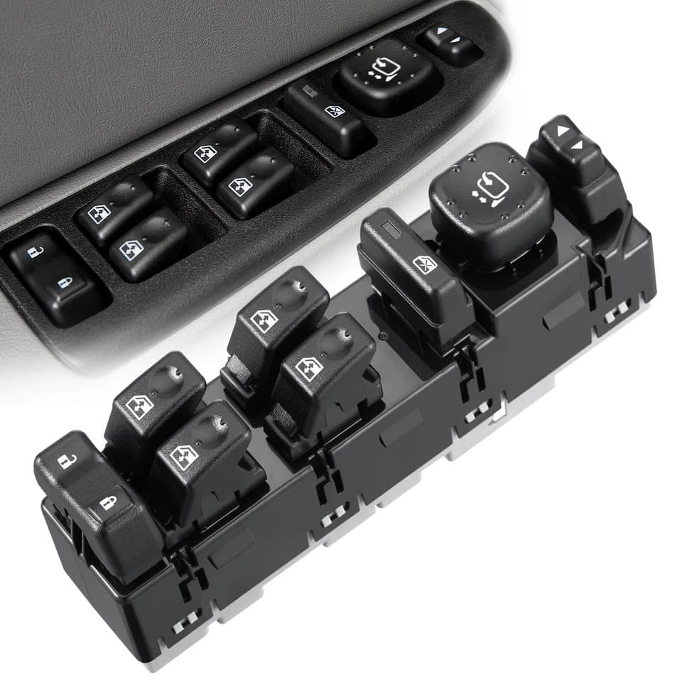 15883319 is applicable to the GMC Hummer H2 electric window lift switch.