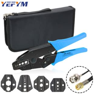 Coaxial Connector Cable Hexagonal Terminal BNC Interface Surveillance Video Terminal Crimping Pliers Fiber Optic Tool