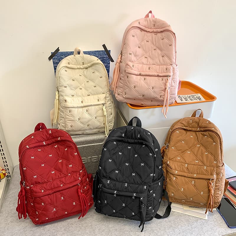 Cute Backpack for Middle School, High School, and College Students, High-Aesthetic School Style Lightweight Travel Backpack Wholesale