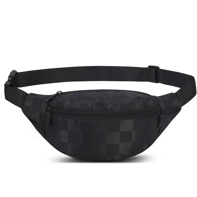 Trendy Women's Chest Bag Oxford Cloth Casual Phone Bag Outdoor Sports Unisex Waist Bag Checkered Hot Style Waist Bag