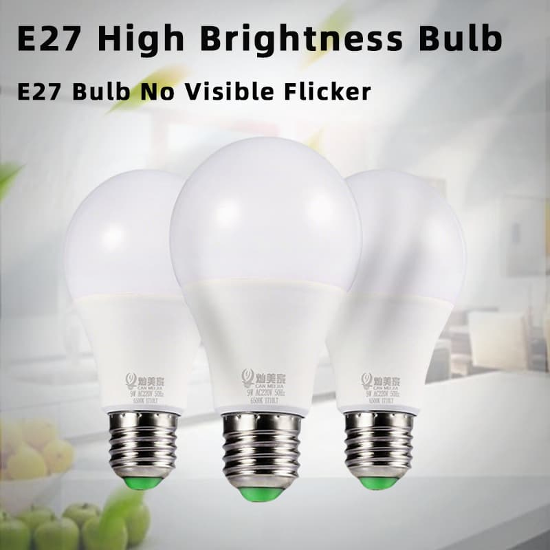 E27 LED Bulb White Light 6500K Non Dimmable Commercial Rooms