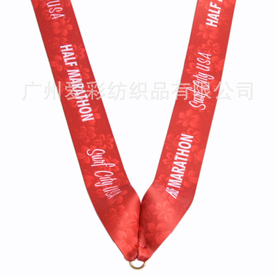 Make medal hanging belt thermal transfer medal hanging belt medal rope for competition Medal of Honor hanging rope custom logo