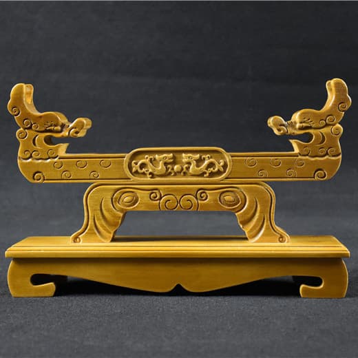 Longquan Sword Ornaments Sword Stand Solid Wood Knife Holder Handicraft Collection Gift Film and Television Hard Sword Unedged