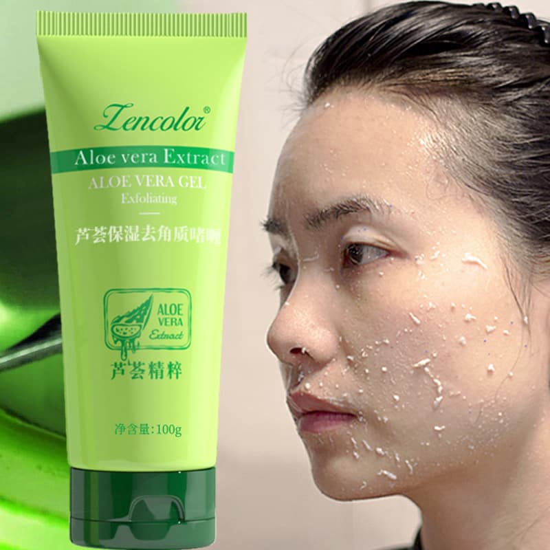 Aloe Exfoliating Gel for Deep Facial Cleansing, Gentle Dead Skin Body Scrub, Wholesale Mud Removal
