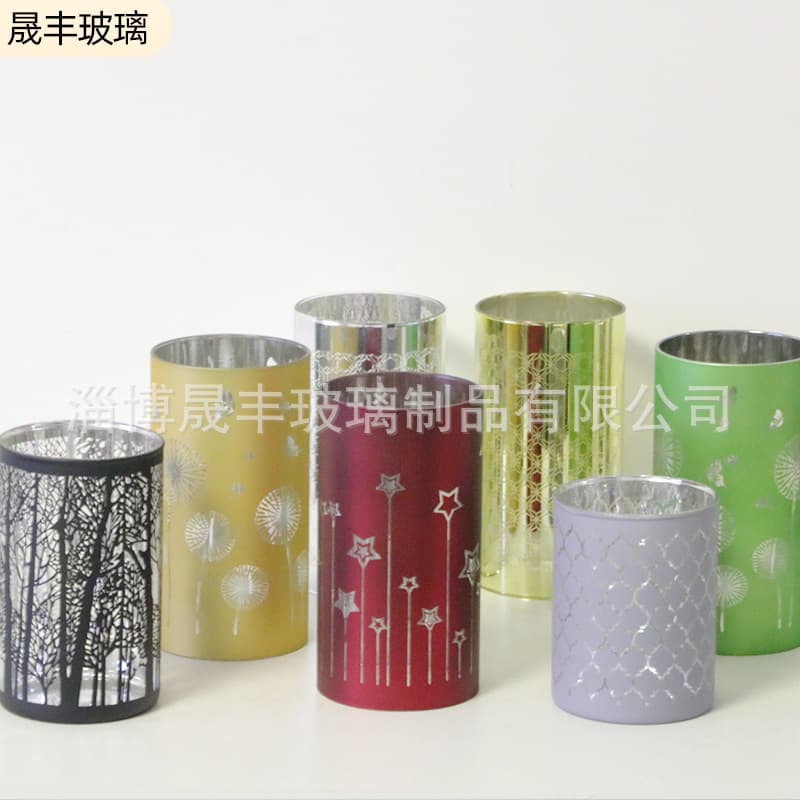 High borosilicate Christmas candle holder decoration, creative DIY European aromatherapy romantic candle stand, wax cup ornament
