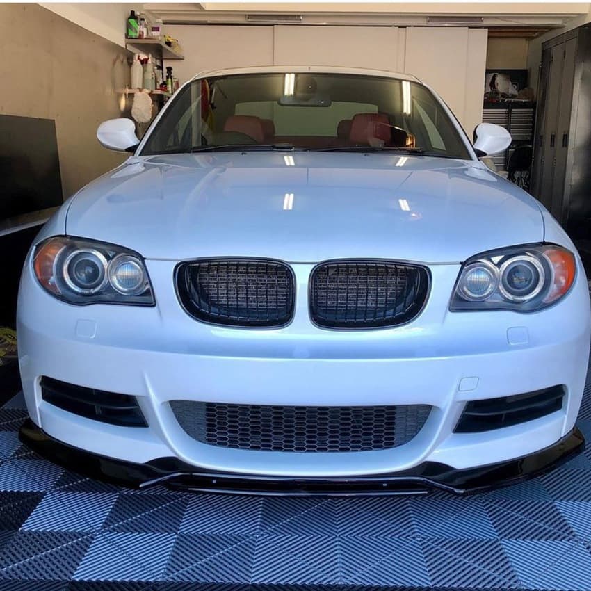 Fit for BMW 1 Series E82 E88 2008-2013 Front Bumper Lip Spoiler Body Kit Exterior Modification